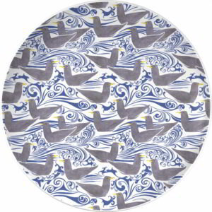 V&A Voysey's Nature Kingdom Fine China Seagulls Side Plate 18cm