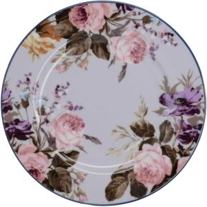 Katie Alice Wild Apricity Side Plate Grey Floral 19cm