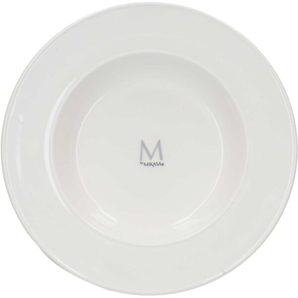 M By Mikasa Whiteware Ridged Soup Plate 19cm