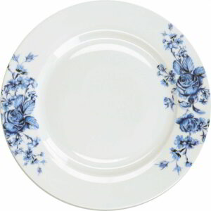 Mikasa Hampton Porcelain Dinner Plate Blue with White Flower 26cm