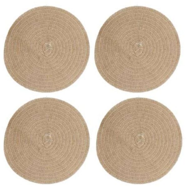 Creative Tops Natural Woven Placemats Set of 4 38cm
