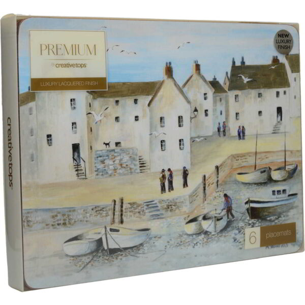 Creative Tops Cornish Harbour Pack Of 4 Large Premium Placemats 40x29cm