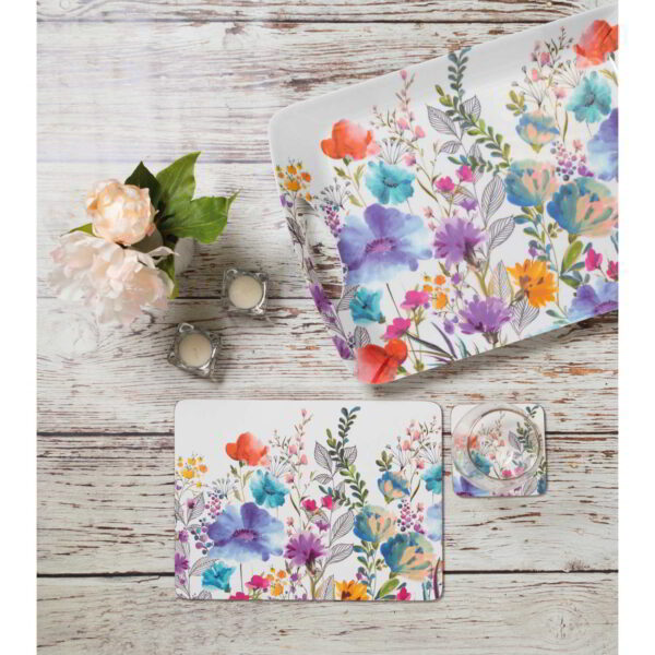Creative Tops Meadow Floral Pack of 6 Standard Mats 30x23cm