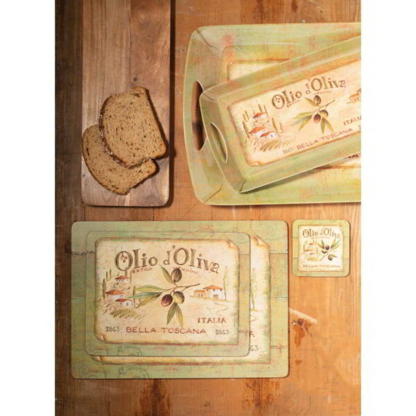 Creative Tops Olio d'Oliva Pack Of 6 Premium Placemats 30x23cm