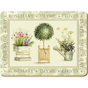 Creative Tops Topiary Pack Of 6 Premium Placemats 30x23cm