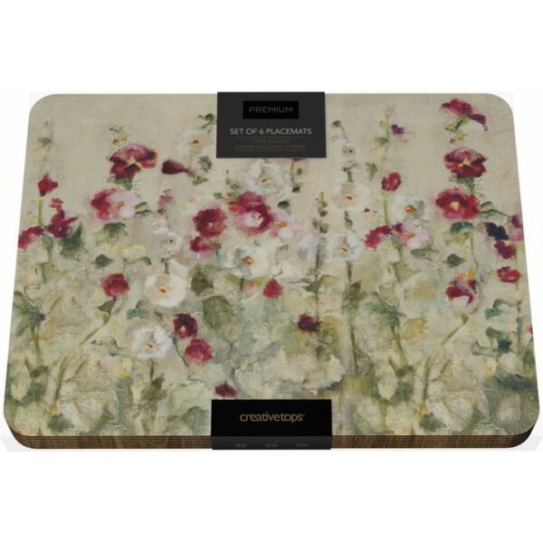 Creative Tops Wild Field Poppies Pack Of 6 Premium Placemats 30x23cm