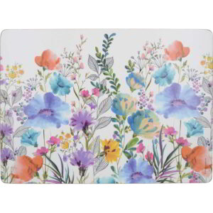 Creative Tops Meadow Floral Pack of 4 Large Mats 40x29cm