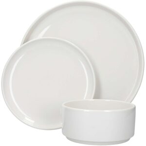 Mikasa Camberlie Twelve Piece Porcelain Dinnerware Set White