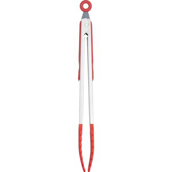 Colourworks Brights 35cm Silicone Tongs Cherry