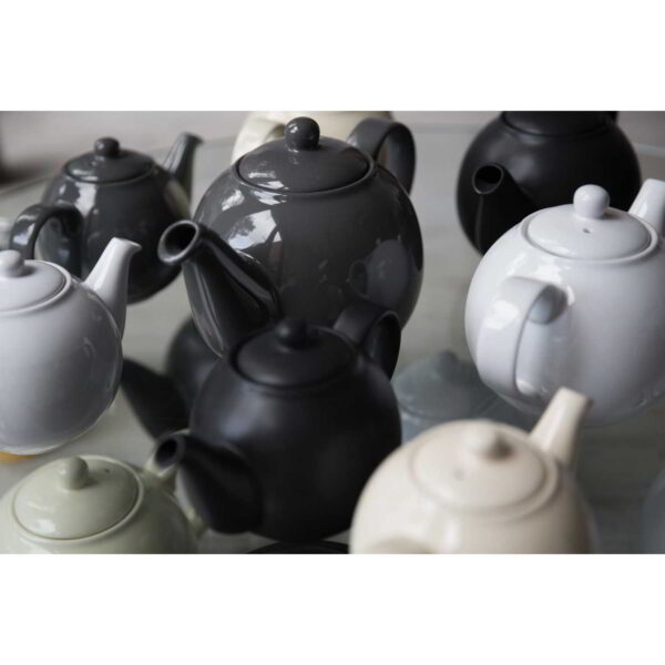 London Pottery Globe Teapot Grey Six Cup - 1.2 Litres