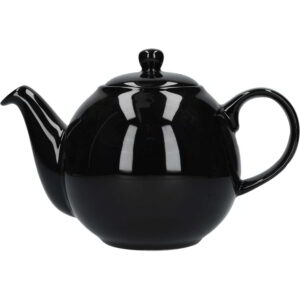 London Pottery Globe Teapot Gloss Black Four Cup - 900ml