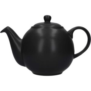 London Pottery Globe Teapot Matt Black Four Cup - 900ml