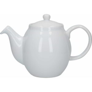 London Pottery Ceramic White Teapot Four Cup - 900ml 1 Litre