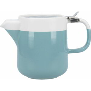 La Cafetière Barcelona Retro Blue Ceramic 420ml Two Cup Teapot