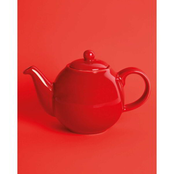Teekann keraamika 500ml 'red globe' London Pottery