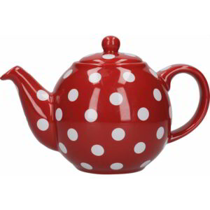 London Pottery Globe Teapot Red/White Spot Two Cup - 500ml