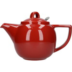 London Pottery Ceramic Geo Teapot Red Four Cup - 900ml
