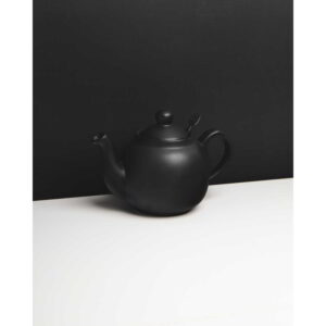 London Pottery Farmhouse Teapot Matt Black Four Cup - 900ml