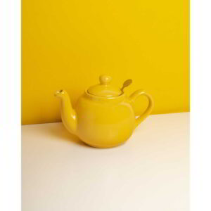 Teekann keraamika teesõelaga 1L 'new yellow farmhouse' London Pottery