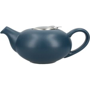 London Pottery Ceramic Pebble Teapot Slate Blue Four Cup - 900ml
