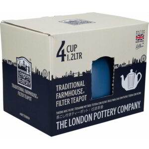 London Pottery Farmhouse Teapot Nordic Blue Four Cup - 900ml