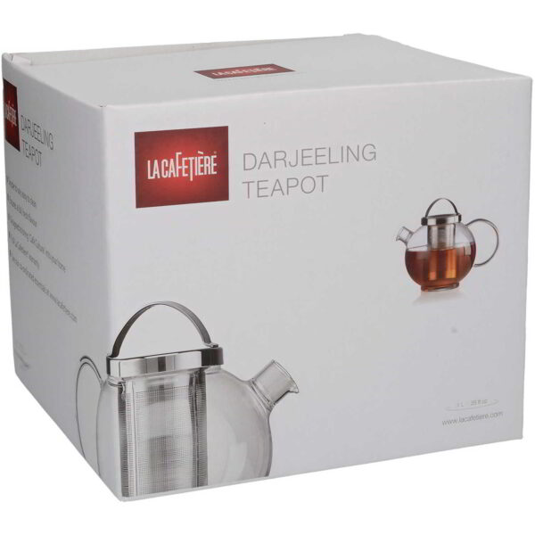 La Cafetiere Glass Darjeeling Teapot Four Cup 1 Litre