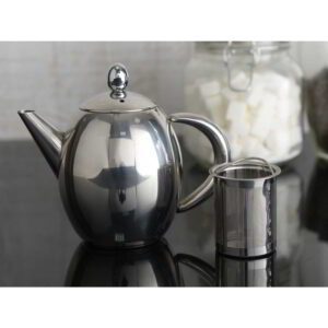 La Cafetiere Paris Stainless Steel Teapot Four Cup 1.5 Litre