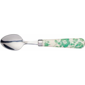 KitchenCraft Stainless Steel Green Floral Handle Teaspoon