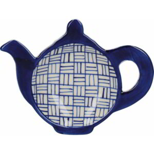 London Pottery Blue Lattice Tea Bag Tidy