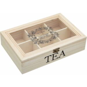 KitchenCraft Le'Xpress Wooden Tea Box 26x17x6cm