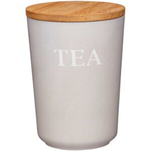 KitchenCraft Natural Elements Eco-Friendly Bamboo Fibre Storage Tea Canister