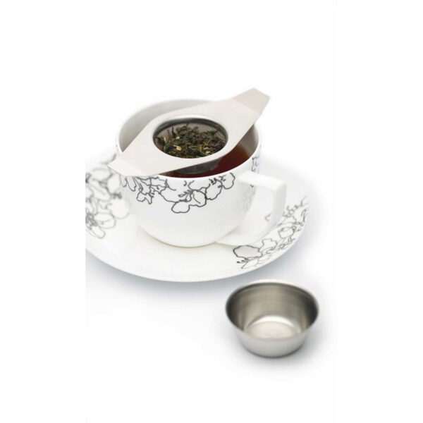 KitchenCraft Le'Xpress Stainless Steel Double Handled Tea Strainer And Bowl