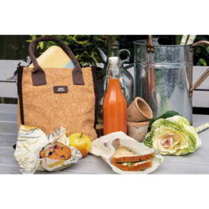 KitchenCraft Natural Elements 4 Litre Cork Lunch Bag 24x10x25cm