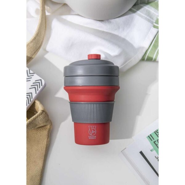 Colourworks Brights 350ml Silicone Collapsible Travel Mug