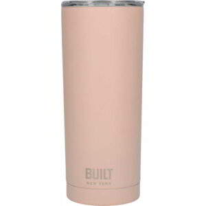 Built Perfect Seal 590ml Pale Pink Double Walled Stainless Steel Hydration Travel Mug