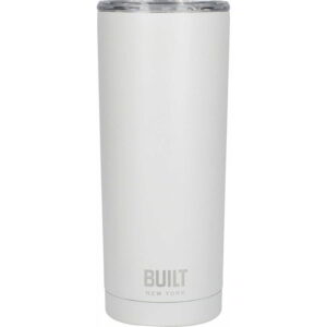 Built Perfect Seal 590ml White Double Walled Stainless Steel Travel Mug