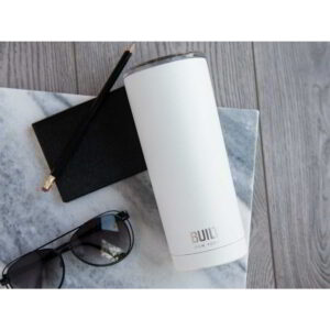 Built Perfect Seal 590ml White Double Walled Stainless Steel Travel Mug
