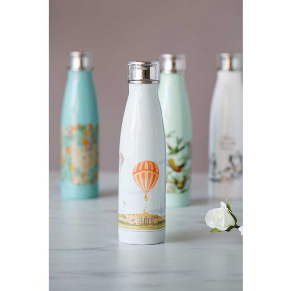 Built V&A 500ml Double Walled Stainless Steel Hydration Bottle Hot Air Balloon