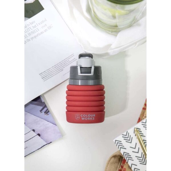 Colourworks Brights 550ml Silicone Collapsible Hydration Bottle