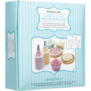 KitchenCraft Sweetly Does It Four Piece Cookie and Cupcake Decorating Kit