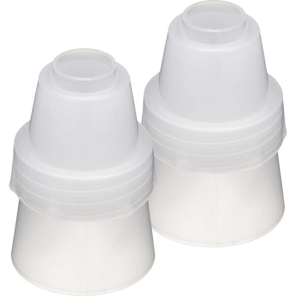 KitchenCraft Sweetly Does It Large Plastic Icing Couplers 5cm (18mm Opening)