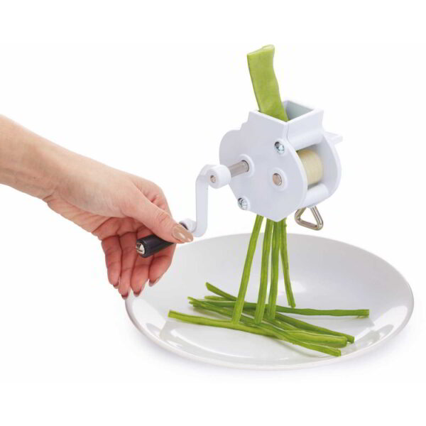 Kitchen Craft Traditional Rotary Bean Slicer with Screw Clamp Fitting