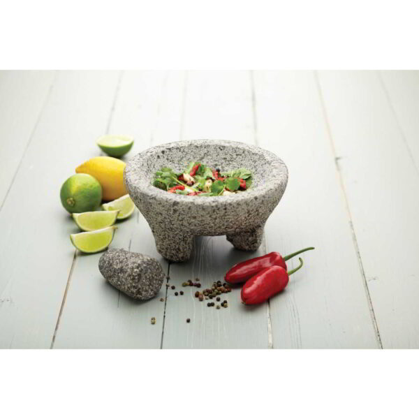 KitchenCraft World of Flavours Granite Mortar and Pestle 20x10cm