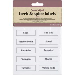 Home Made Vinyl Herb And Spice Bottle Labels Pack of Fifty