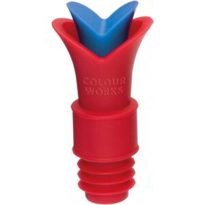 Colourworks Brights Silicone Wine Pourer and Stopper