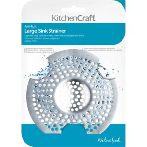 KitchenCraft Aluminium Sink Strainer Large 13.5cm