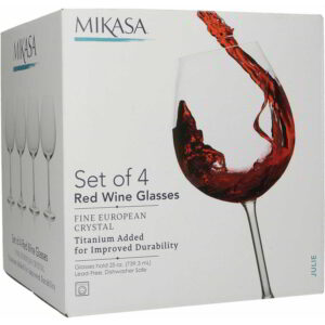 Mikasa Julie Set of Four Red Wine Glasses 468ml