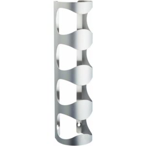 BarCraft Stainless Steel Wall Mounted Wine Rack 10x11x45cm