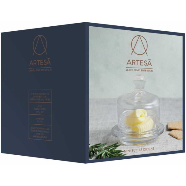 Artesa Glass Mini Butter Cloche 5x9cm